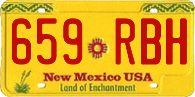 NM license plate 659RBH