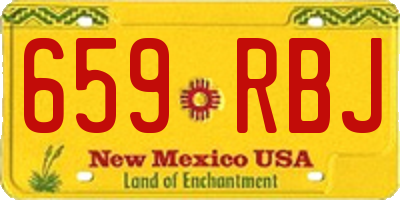 NM license plate 659RBJ