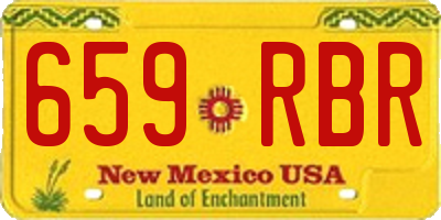 NM license plate 659RBR