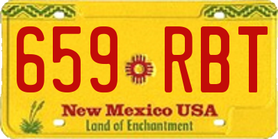 NM license plate 659RBT
