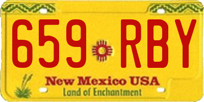 NM license plate 659RBY