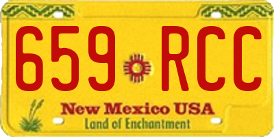 NM license plate 659RCC