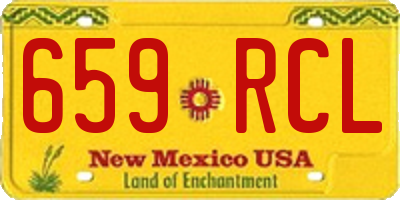 NM license plate 659RCL