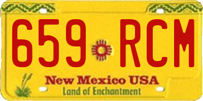 NM license plate 659RCM