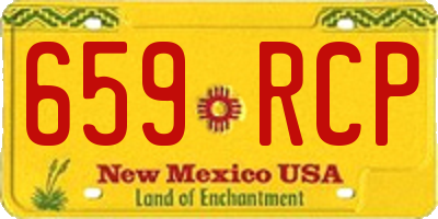 NM license plate 659RCP
