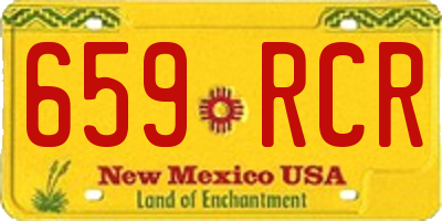 NM license plate 659RCR