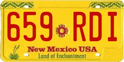 NM license plate 659RDI