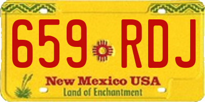 NM license plate 659RDJ