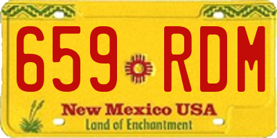 NM license plate 659RDM
