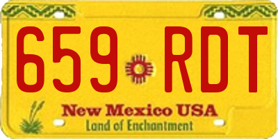NM license plate 659RDT