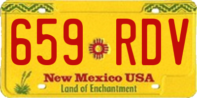 NM license plate 659RDV