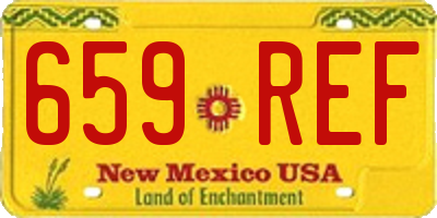 NM license plate 659REF