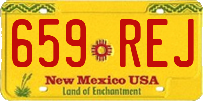 NM license plate 659REJ