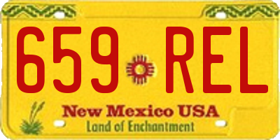 NM license plate 659REL