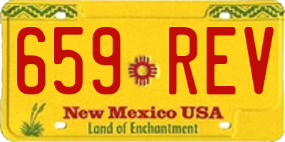 NM license plate 659REV