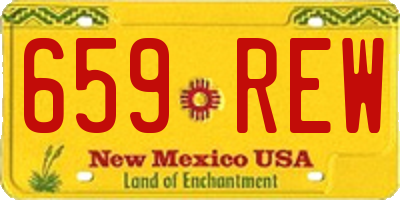 NM license plate 659REW