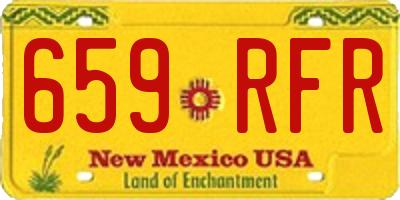 NM license plate 659RFR