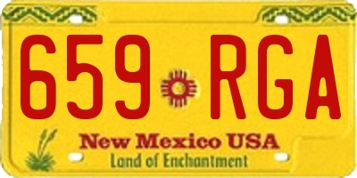 NM license plate 659RGA