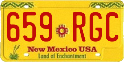 NM license plate 659RGC