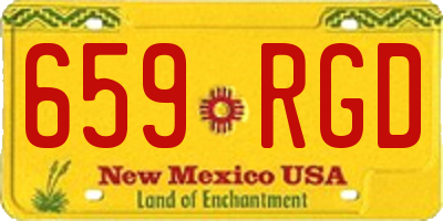 NM license plate 659RGD
