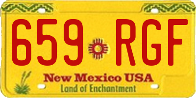 NM license plate 659RGF