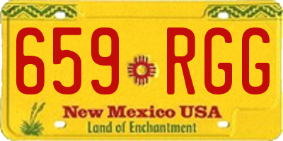 NM license plate 659RGG