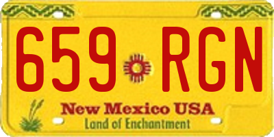 NM license plate 659RGN