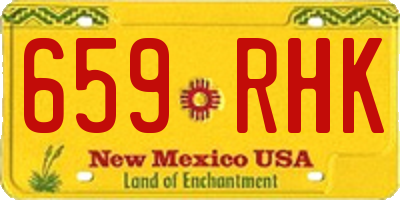 NM license plate 659RHK