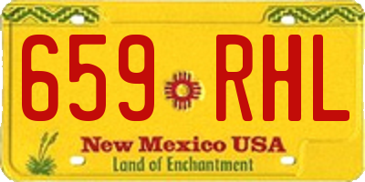 NM license plate 659RHL