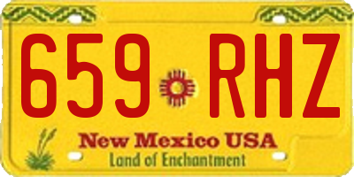 NM license plate 659RHZ