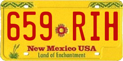 NM license plate 659RIH