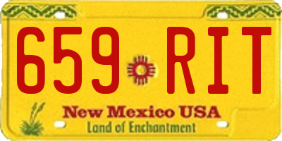 NM license plate 659RIT