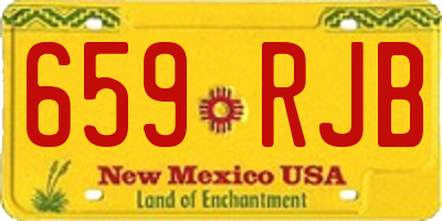 NM license plate 659RJB