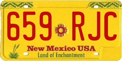 NM license plate 659RJC