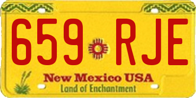 NM license plate 659RJE