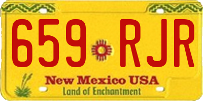 NM license plate 659RJR