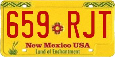 NM license plate 659RJT