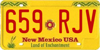 NM license plate 659RJV