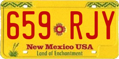 NM license plate 659RJY