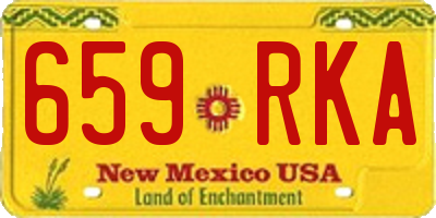 NM license plate 659RKA