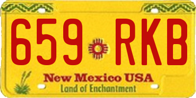 NM license plate 659RKB