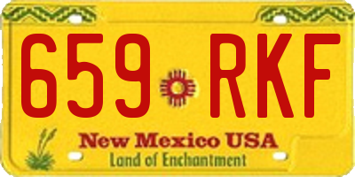 NM license plate 659RKF