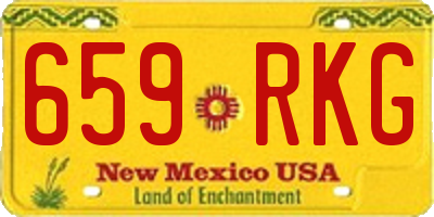 NM license plate 659RKG