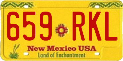 NM license plate 659RKL