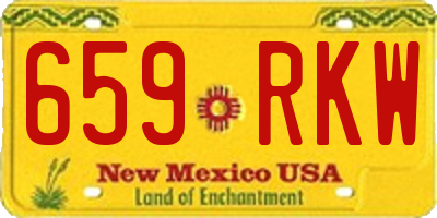 NM license plate 659RKW