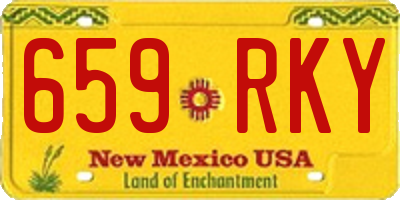 NM license plate 659RKY