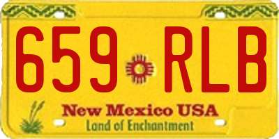 NM license plate 659RLB