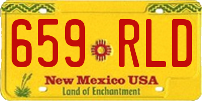 NM license plate 659RLD