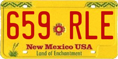 NM license plate 659RLE