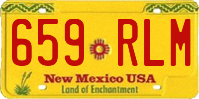 NM license plate 659RLM